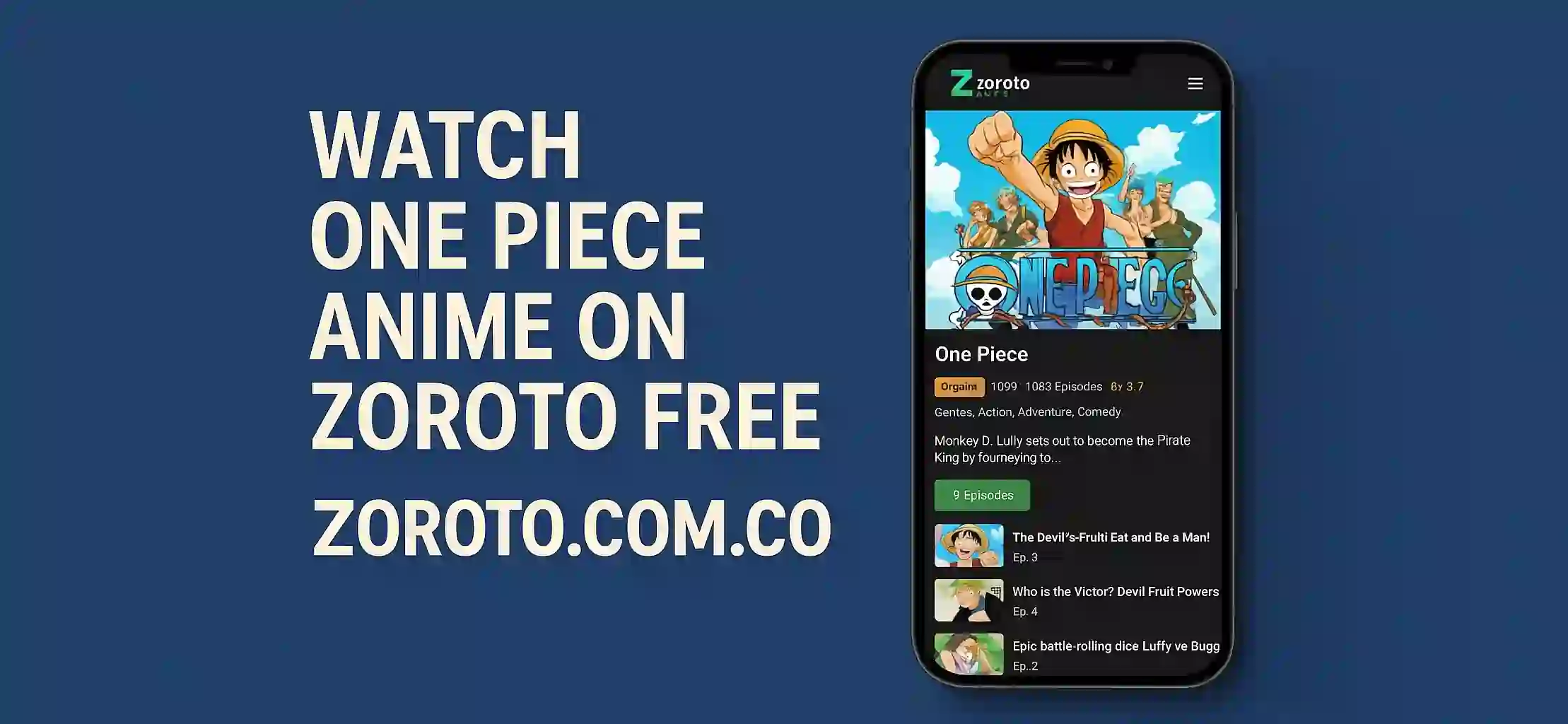Watch One Piece Anime on ZoroTo Free (1)