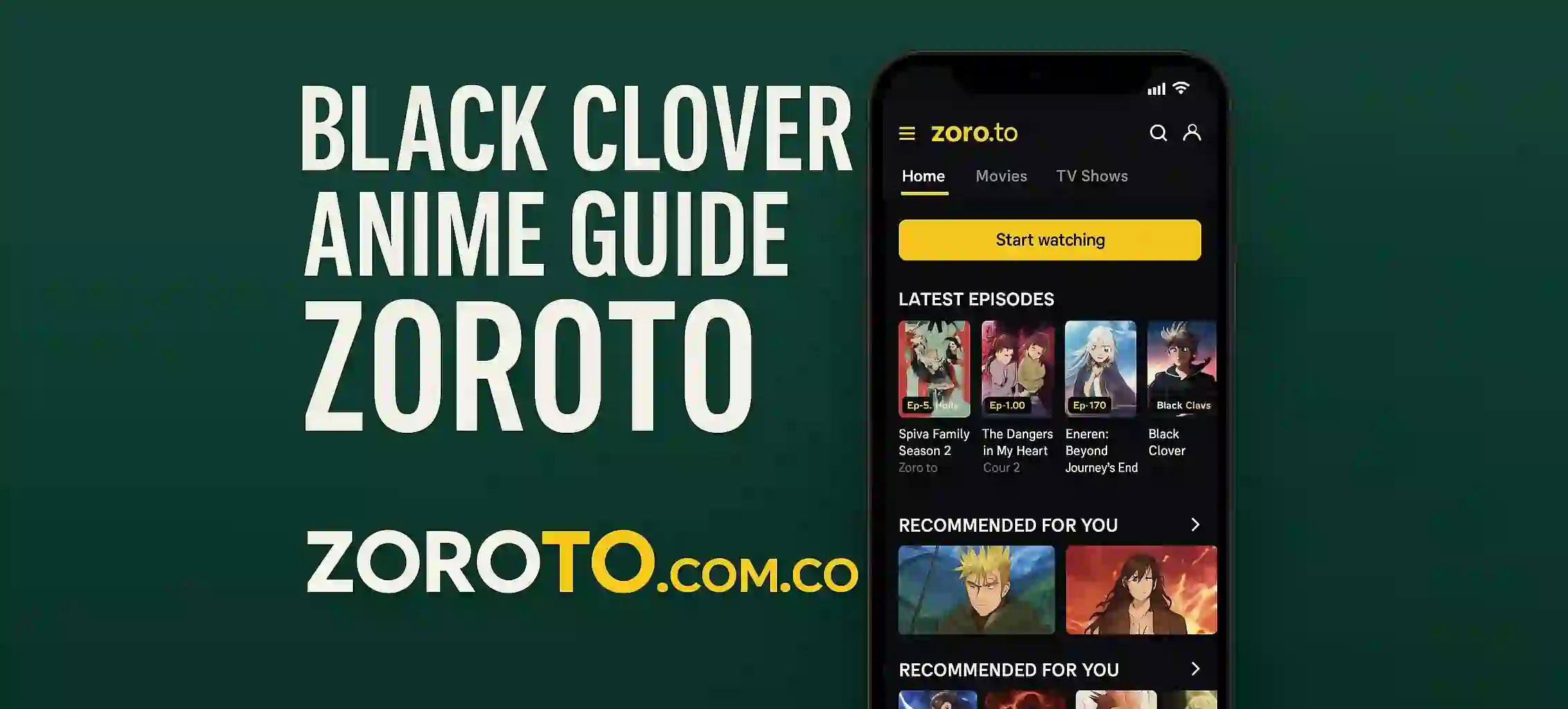 Black Clover Anime Guide ZoroTo (1